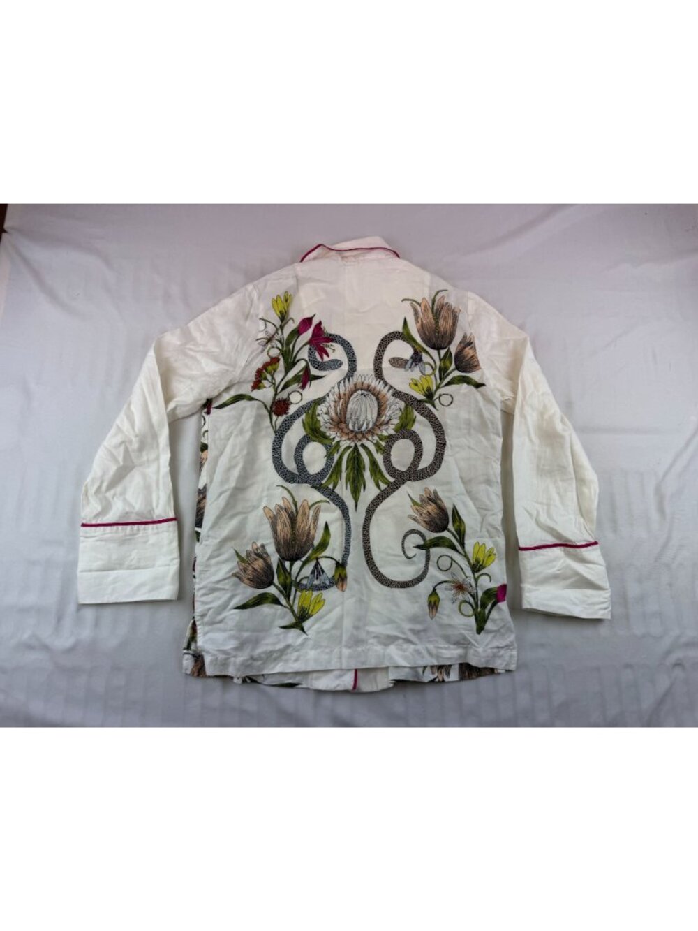 NWT Victoria Garcia for Anthropologie Flannel Buttondown Pyjama Top Size XXS - Picture 6 of 11